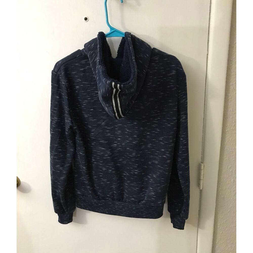 Supernova Love Hoodie Blue/ White L Zip Tie Comfy Cozycore Preppy Lounge Urban - Picture 4 of 11